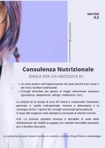 consulenza nutrizionale